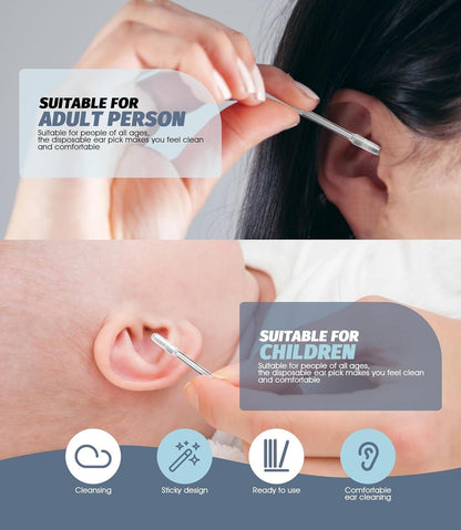 24 Pcs Ear Wax Cleaner Sticks